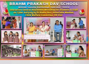 Awareness on cyber space safety to children above 8th standard.